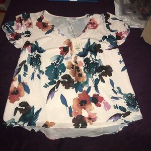 A New Day Floral Blouse